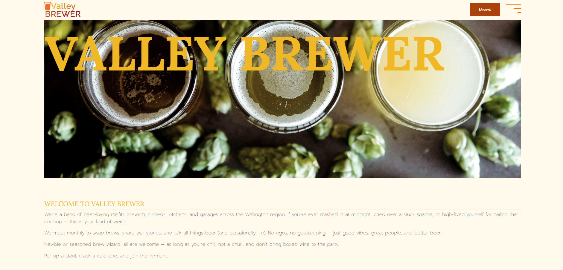Valley Brewer project screenshot